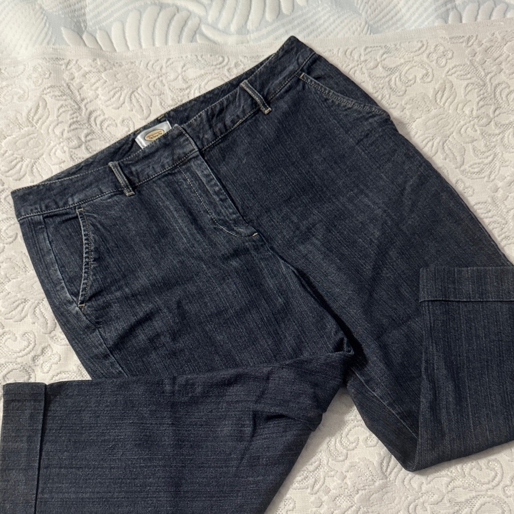 Talbots Dark Indigo Women's Capri Jeans size 12